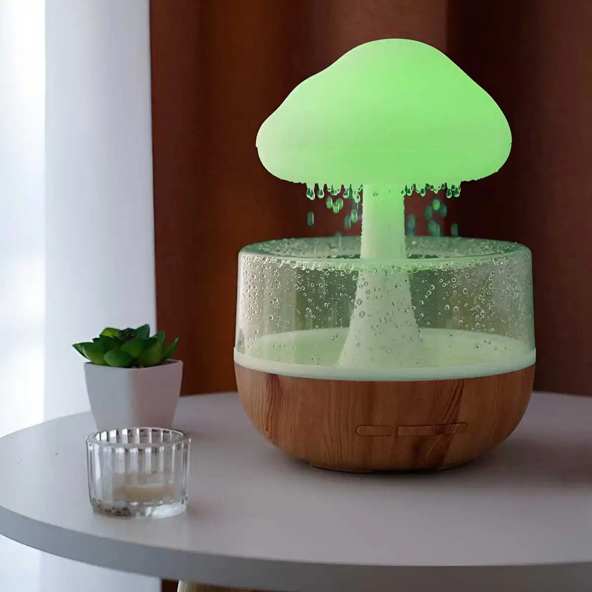 Rain Cloud Humidifier — Aesthetic Mushroom Night Light & Aromatherapy Diffuser