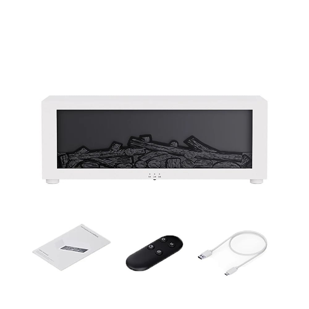 3D Flame Humidifier — Aesthetic Glow Diffuser with 7 Color Flame Modes