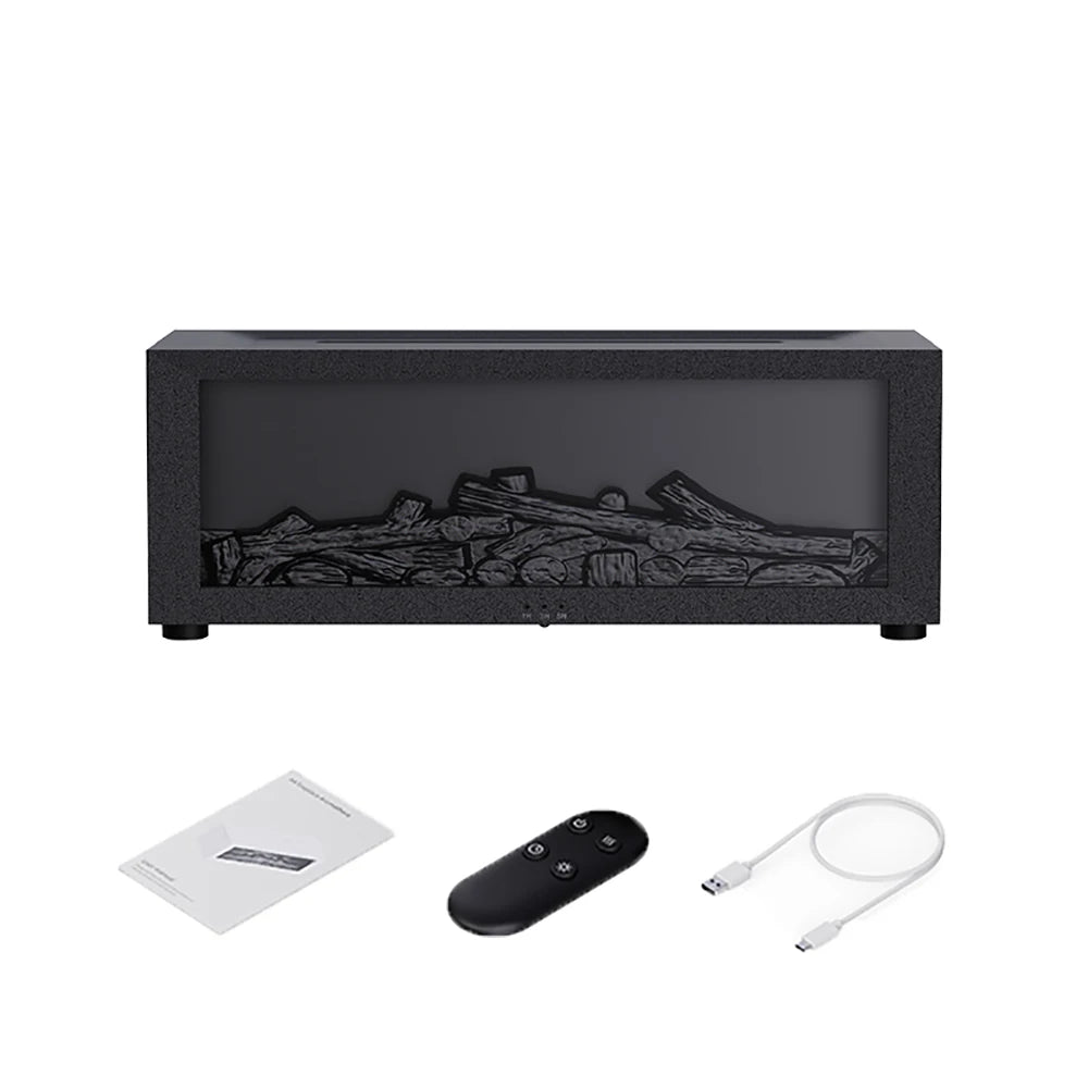 3D Flame Humidifier — Aesthetic Glow Diffuser with 7 Color Flame Modes