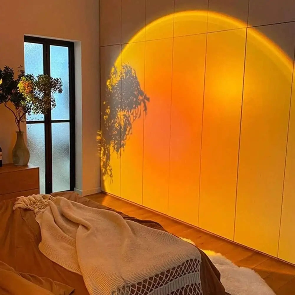 Sunset Projection Lamp — Golden Hour Aesthetic Bedroom Light